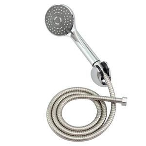 三速出水花洒可调节圆形花伞淋浴喷头理发店澡堂洗浴单头大水量