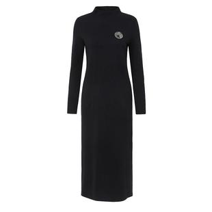 恩瑞妮专柜同款2025冬季新款简约纯色修身百搭气质针织连衣裙女