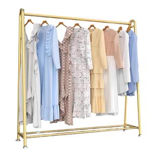 简易晾衣架落地卧室挂衣架阳台晒衣服架室内家用晾衣杆架子凉衣架