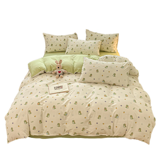 2025新款加厚双层纱被套单件1.5米单独被罩非全棉纯棉200x230cm冬