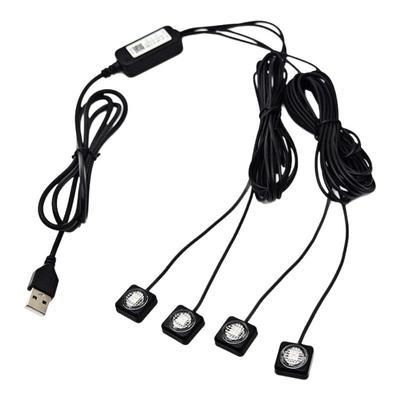 车载duoco Strip氛围灯 RGB全彩 手机蓝牙APP控制 呼吸变色LED