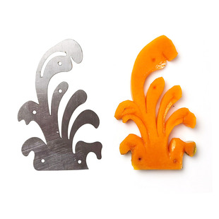 不锈钢果蔬雕刻模具创意花样冷菜装饰模具西瓜皮雕刻模具果盘雕刻