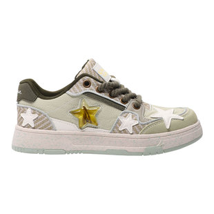 飞跃西湖龙井星星鞋子国潮新款韩版厚底休闲小众板鞋男女