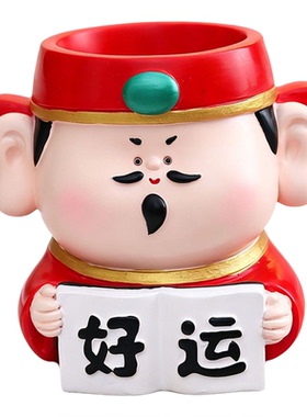 好运连连逢考必过中高考考神摆件