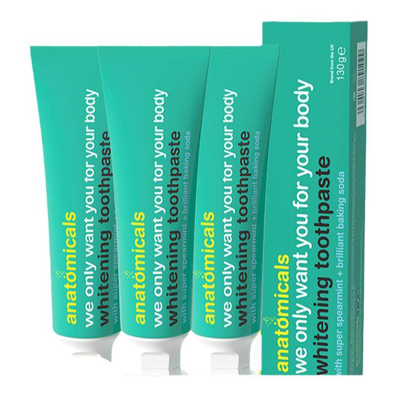 【英国正版】anatomicals安娜小绿管牙膏小苏打美白清新口气进口