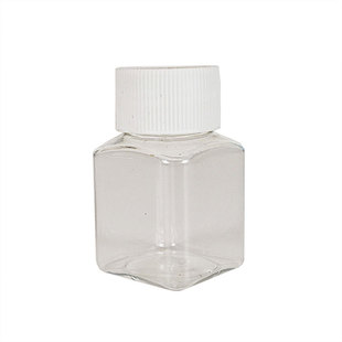 拼豆豆瓶装30ml小方瓶2.6mm小豆分装拼豆收纳瓶方形透明大容量