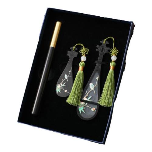 文创礼物中国风红木乐器商务礼品书签U盘高档精致礼盒定制刻字