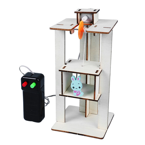 遥控升降电梯手工DIY科技小制作SETAM创客机器人趣味创新科学实验