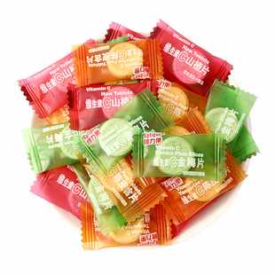 棵力果维c陈皮含片金梅山楂海盐无糖薄荷糖商用清新口气糖果零食