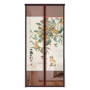 楼梯口魔术贴门帘店铺电梯口卧室门口帘子隐形隔断门沙门遮蚊w