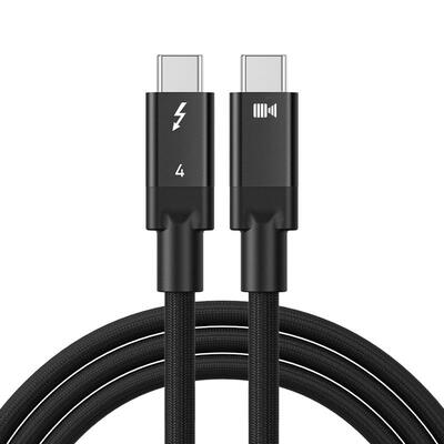 雷电4镀银全功能数据线兼容USB4