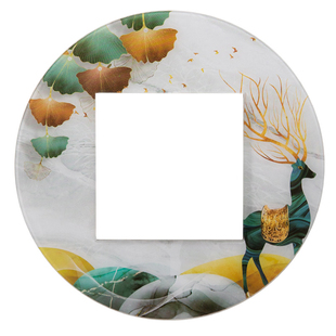 新款开关贴墙贴家用插座灯开关装饰边框套简约亚克力开关保护套