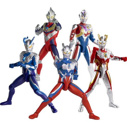 万代赛罗奥特曼迪迦梦比优斯周年纪念版可发声超可动人偶儿童玩具