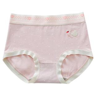 少女内裤初中生高中学生纯棉A类日系抗菌青少年女孩发育期三角裤