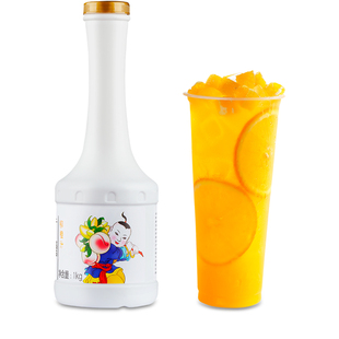 广禧优品柳橙汁1kg 浓缩果味果汁饮料浓浆商用甜品奶茶店专用原料