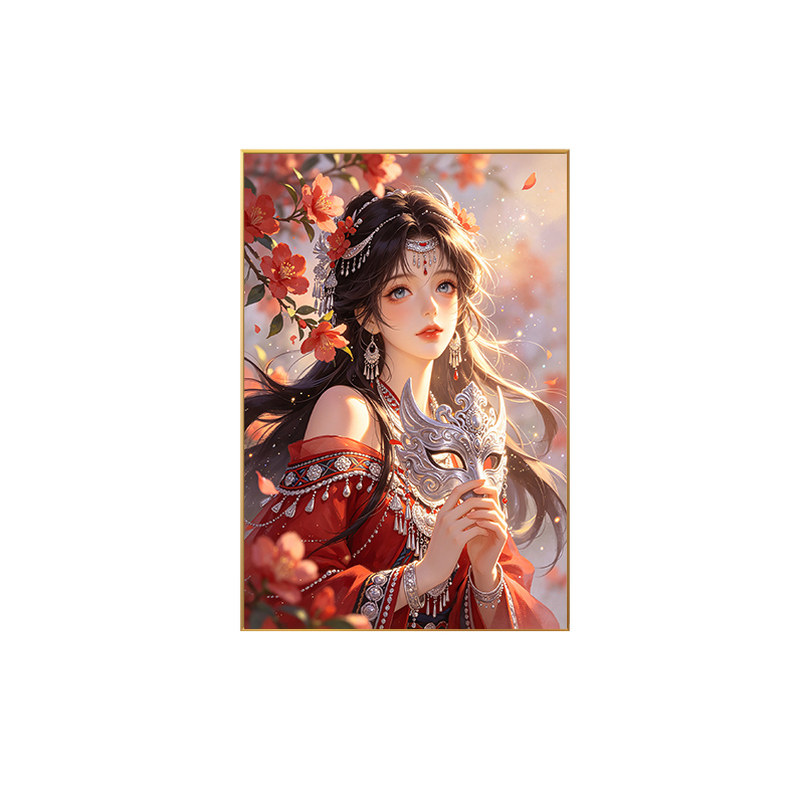古风唯美仕女图十字绣满绣2026新款古装美女全绣小尺寸手工绣线绣