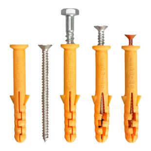 塑料膨胀管小黄鱼膨胀螺丝加长304不锈钢自攻钉M4胶塞胀塞M6M8M10