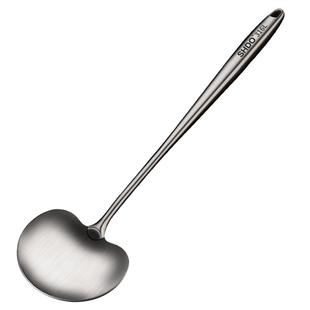 德国膳大皇316不锈钢蘑菇铲家用锅铲炒勺炒菜铲子木柄把炒菜勺铲