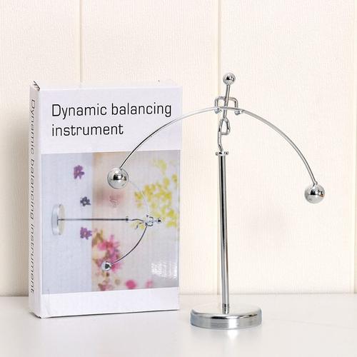 举重小铁人平衡球摇摆人摆件学生不号运动举重节日大倒礼物