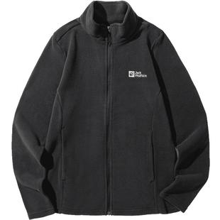 JackWolfskin狼爪25秋冬新款TAUNUS情侣款经典抓绒夹克1711391A