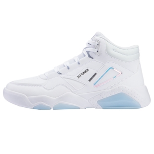 361男鞋高帮运动鞋秋季新款革面防水板鞋厚底增高潮流休闲鞋男款