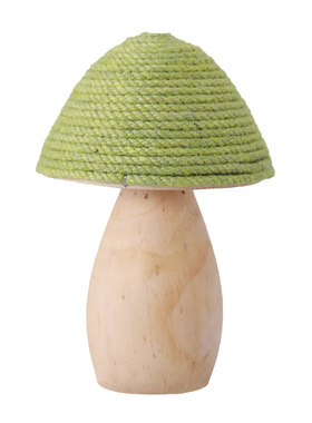 木质麻绳创意小蘑菇可爱摆件桌面装饰家居好物送礼送女友高级小众