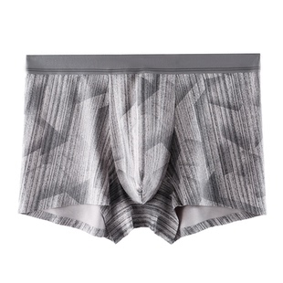 三条装 10A抗菌棉质男士内裤中腰四角底裤短裤无痕平角裤舒适新品