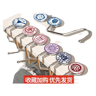 学生书包挂钩桌面可拆卸移动挂包器挂包勾课桌边挂包钩大学校徽