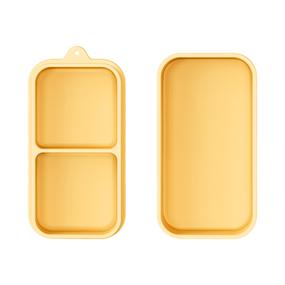 宝宝外出便携餐盘硅胶餐具辅食碗