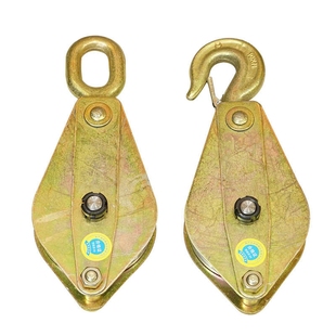 起重滑车全钢吊钩吊环滑轮组1/2/3/5吨防脱钩设计电力专用