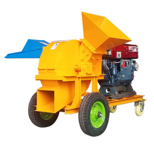 园林树枝木材粉碎机大小型移动式多功能树木竹子葡萄枝秸秆破碎机