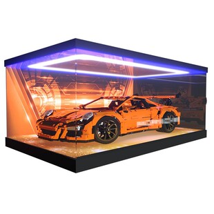 适用乐高展示盒42056保时捷911GT3 RS积木模型亚克力收纳防尘罩子