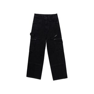 ABLE JEANS【机能大滑板裤】冬款男士多口袋工装宽松直筒牛仔裤