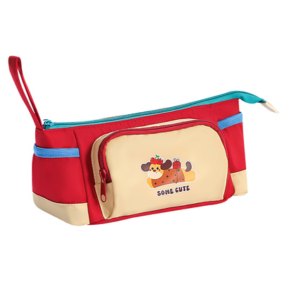新款撞色小狗笔袋大容量学生用