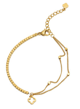 伊灿金色碎银百搭手链女精致手环