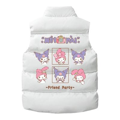 库洛米儿童羽绒棉马甲女童外穿