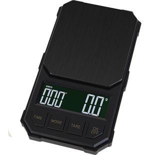 精准便携手冲咖啡电子秤咖啡专用计时称小型家用意式咖啡豆称重器