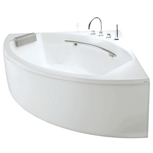 TOTO珠光三角扇形家用加深带扶手泡澡浴缸浴盆PPY1543-4HP(08-A)