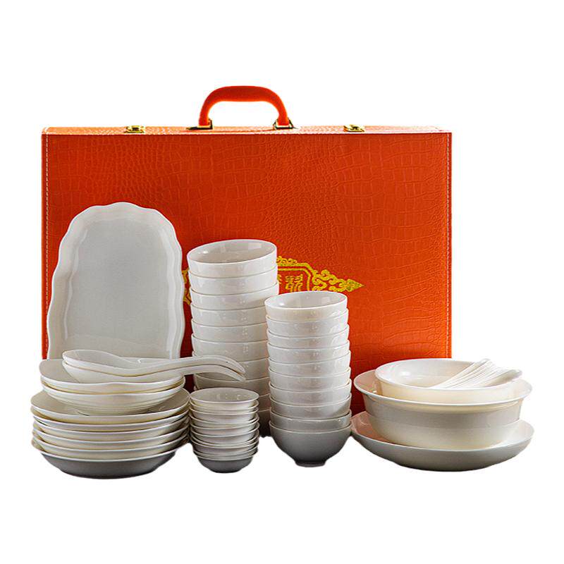 瓷恒堂羊脂玉简约陶瓷碗餐具