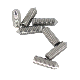 东明304不锈钢内六角锥端紧定DIN914机米顶丝止付螺丝钉3M4-M12