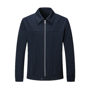 七匹狼翻领行政夹克男士2025春季新款干部外套中年爸爸商务男装潮