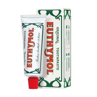 英国Euthymol复古粉色辣牙膏去牙垢烟渍持久清新口气清洁牙齿护龈
