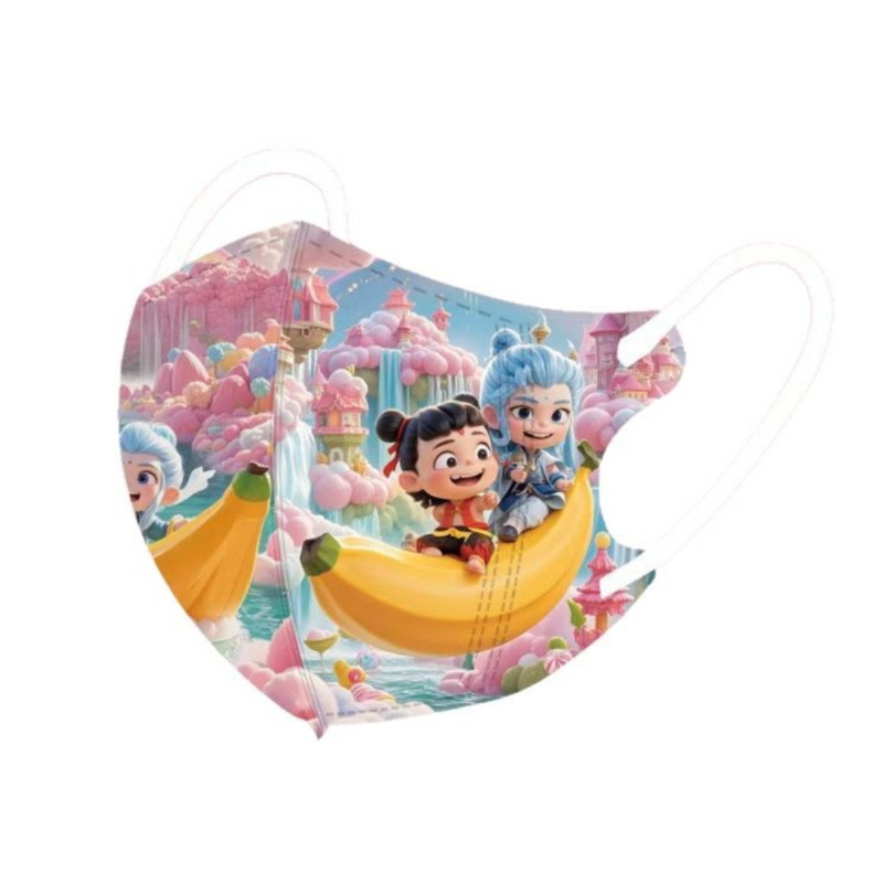 哪吒儿童3D立体一次性口罩