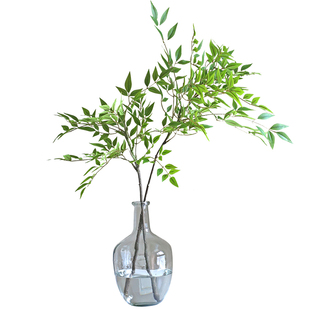 南天竹仿真网红ins绿植 高端插花马醉木室内客厅落地民宿服装店橱