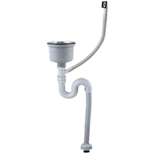 厨房水槽单槽110 114志邦大信墨林下水器排水管304洗菜盆水池管件