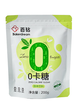 百钻0卡糖0脂肪赤藓糖醇甜菊糖苷