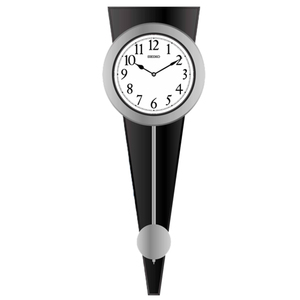 客厅挂钟Seiko/精工木质摆动