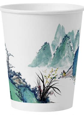 水天缘家用一次性纸杯1000只办公用加厚加硬整箱商务办杯咖啡杯茶