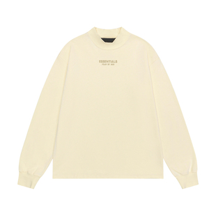 FEAR OF GOD FOG复线ESSENTIALS美式小logo字母纯色长袖T恤打底衫