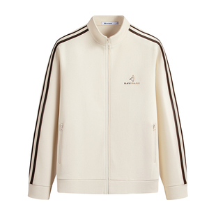 Navigare意大利小帆船立领磨毛夹克外套男士秋冬新品休闲开衫卫衣